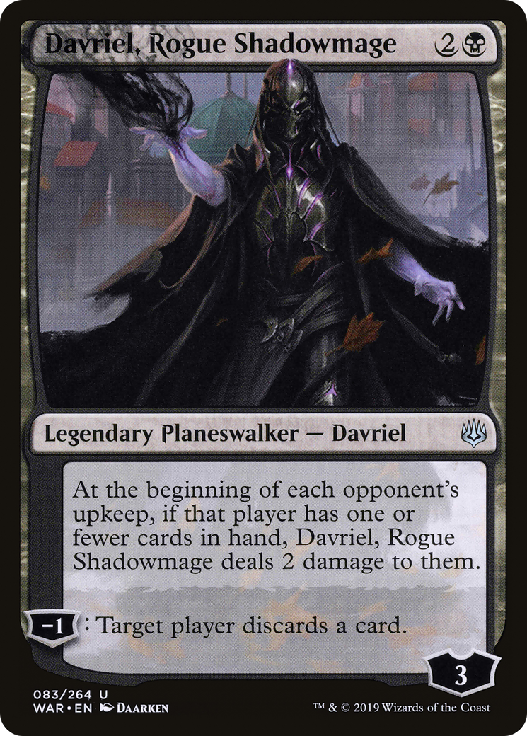 Davriel, Rogue Shadowmage [War of the Spark] Foil