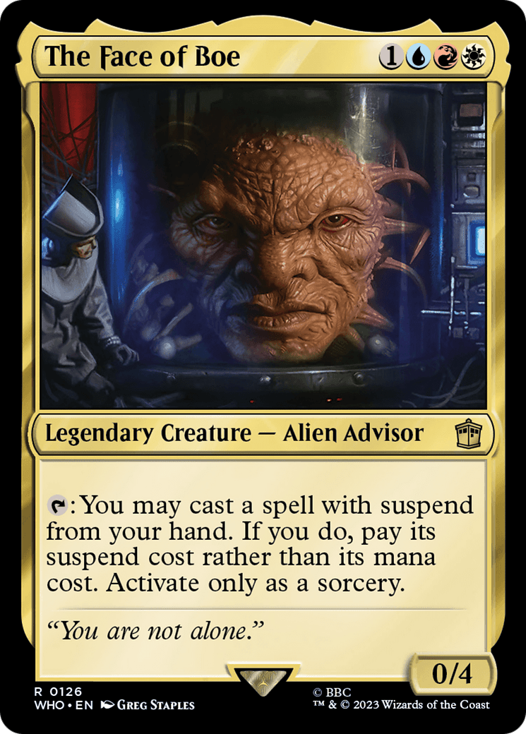 The Face of Boe [Doctor Who] Foil