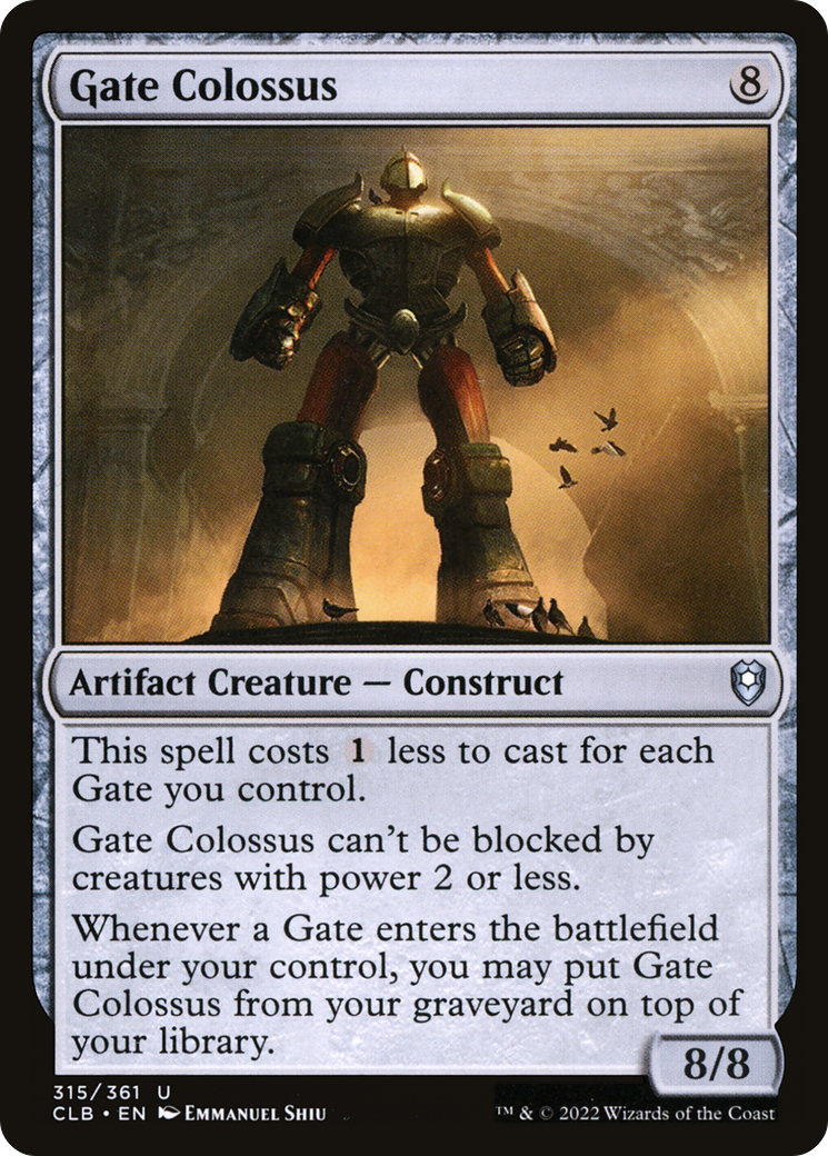 Gate Colossus [Commander Legends: Battle for Baldur's Gate] Foil