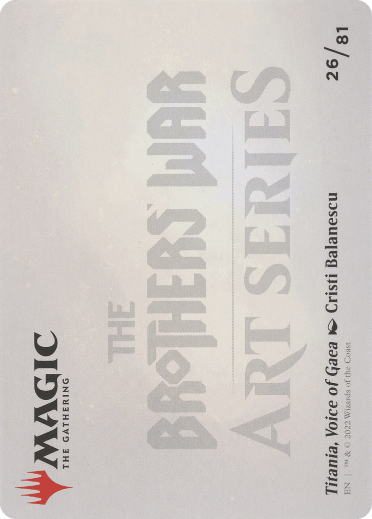 Titania, Voice of Gaea // Titania, Voice of Gaea (ABRO-026) - The Brothers' War Art Series (Borderless) Foil
