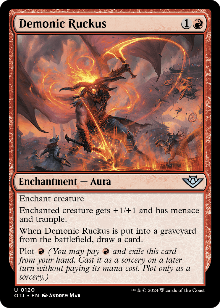 Demonic Ruckus [Outlaws of Thunder Junction] Foil