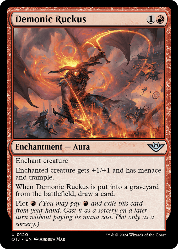 Demonic Ruckus [Outlaws of Thunder Junction] Foil
