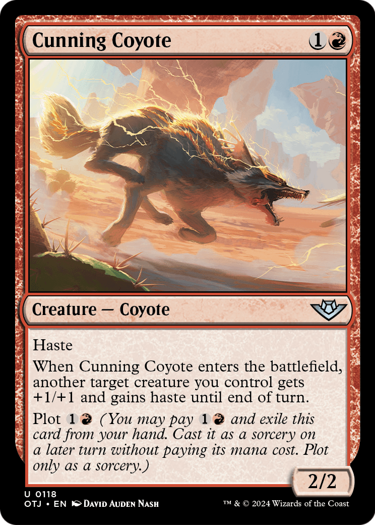 Cunning Coyote [Outlaws of Thunder Junction] Foil