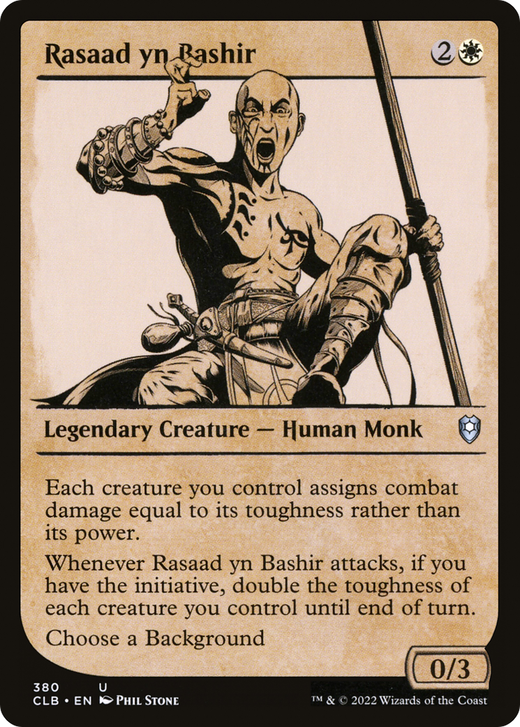 Rasaad yn Bashir (Showcase) [Commander Legends: Battle for Baldur's Gate] Foil