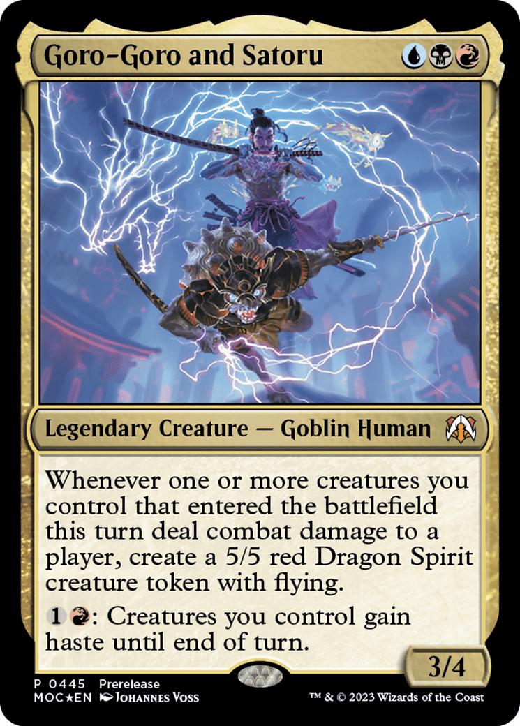Goro-Goro and Satoru [March of the Machine Commander] Foil