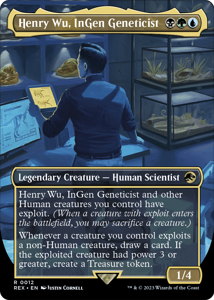 Henry Wu, InGen Geneticist (Borderless) [Jurassic World Collection] Foil