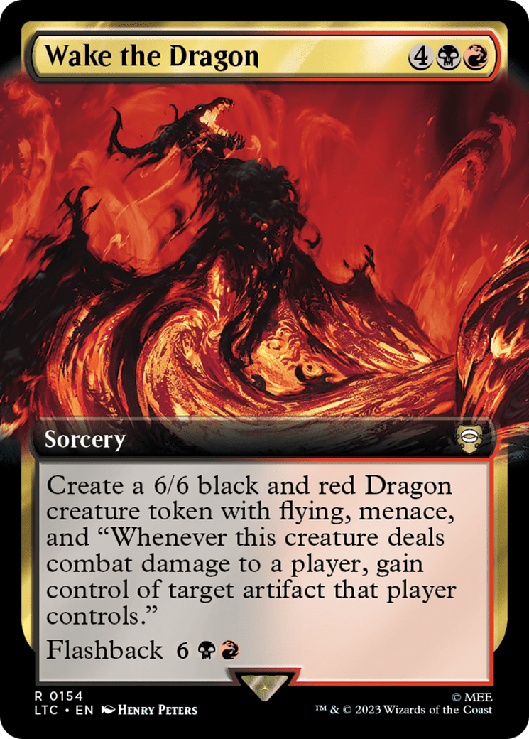 Wake the Dragon (154) [Tales of Middle-earth Commander] : (Extended Art) Foil