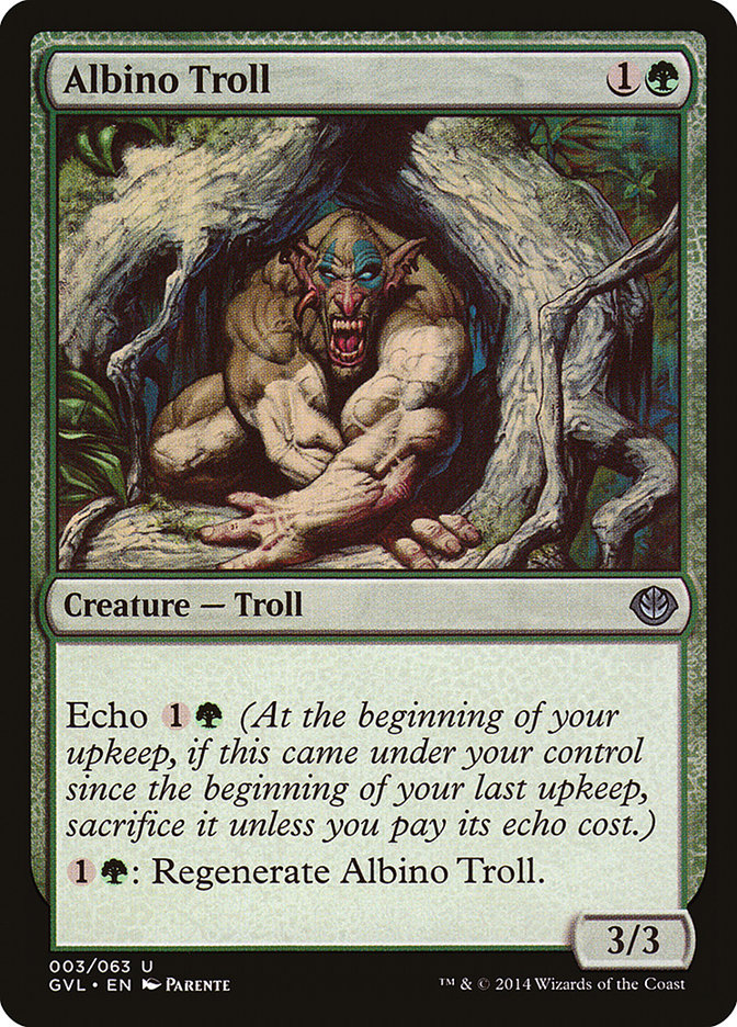 Albino Troll 3/63 (Duel Decks: Anthology) 