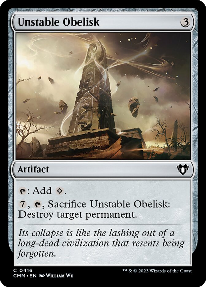Unstable Obelisk 416/451 (Commander Masters) 