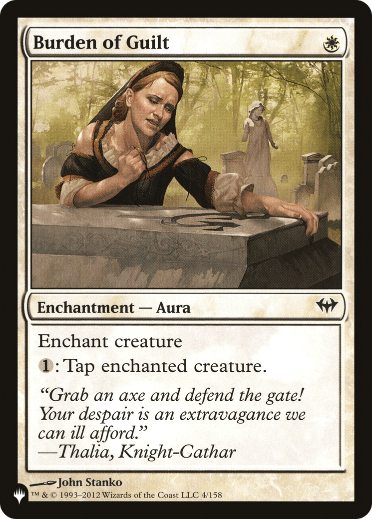 Burden of Guilt |  (DKA-4) [The List]
