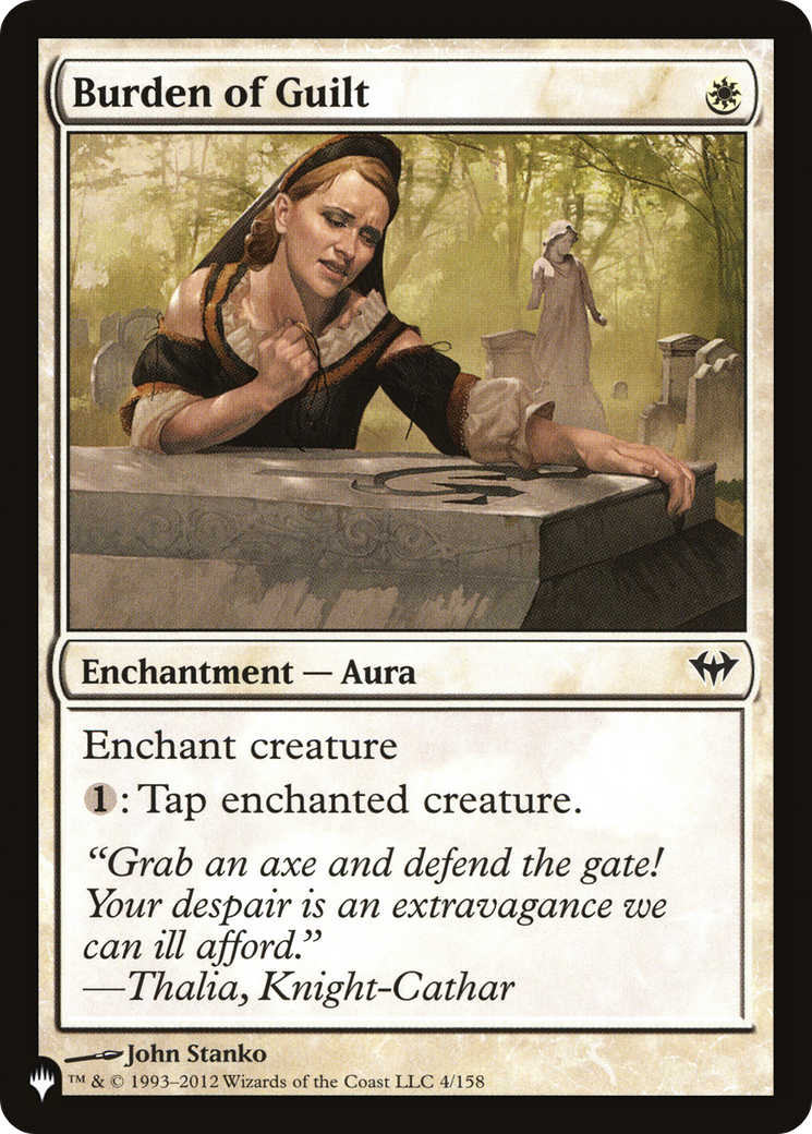 Burden of Guilt |  (DKA-4) [The List]