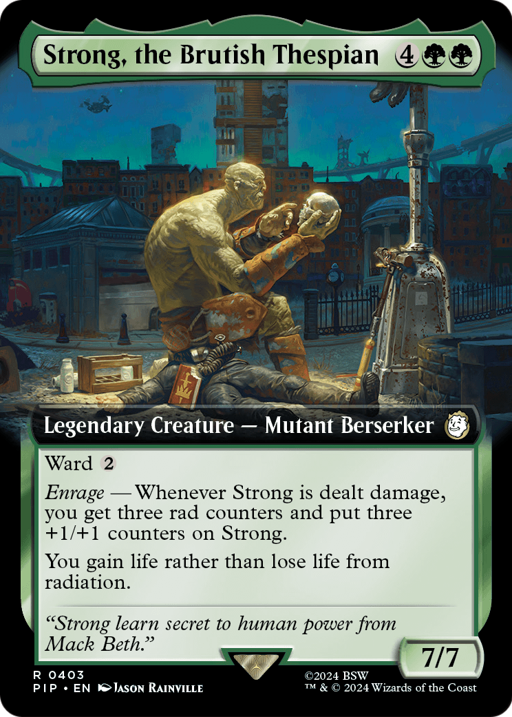 Strong, the Brutish Thespian (Extended Art) [Fallout] Foil