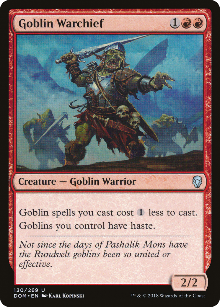 Goblin Warchief [Dominaria] Foil