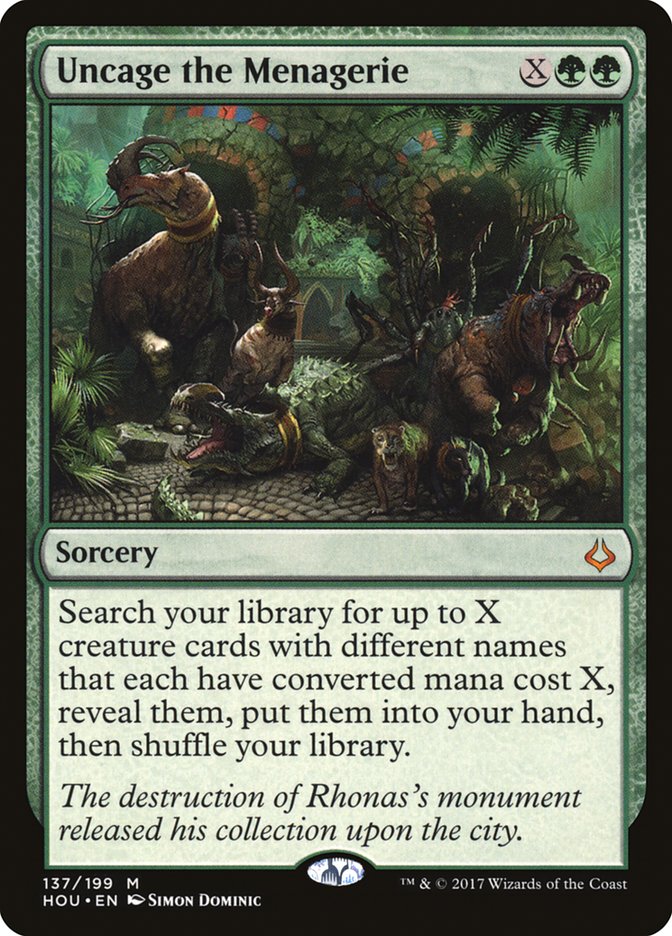 Uncage the Menagerie 137/199 (Hour of Devastation) 