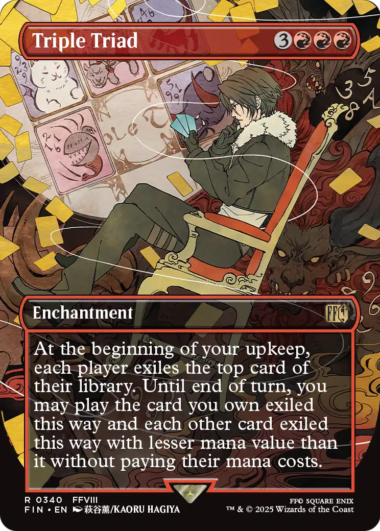 Triple Triad (Borderless) (340) [FINAL FANTASY]  Foil
