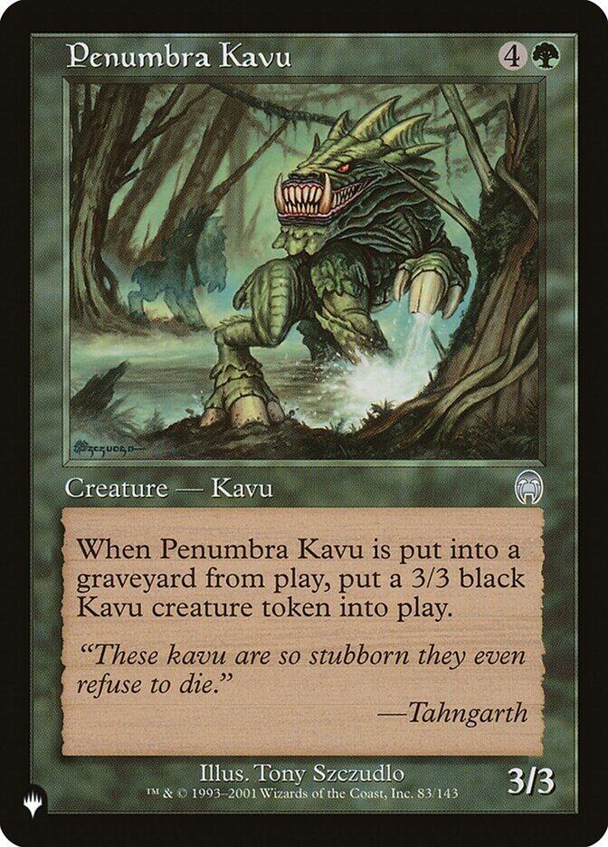 Penumbra Kavu APC-83/5075 (The List Reprints) 