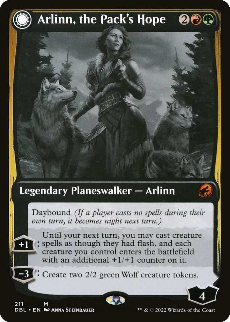 Arlinn, the Pack's Hope // Arlinn, the Moon's Fury [Innistrad: Double Feature] Foil