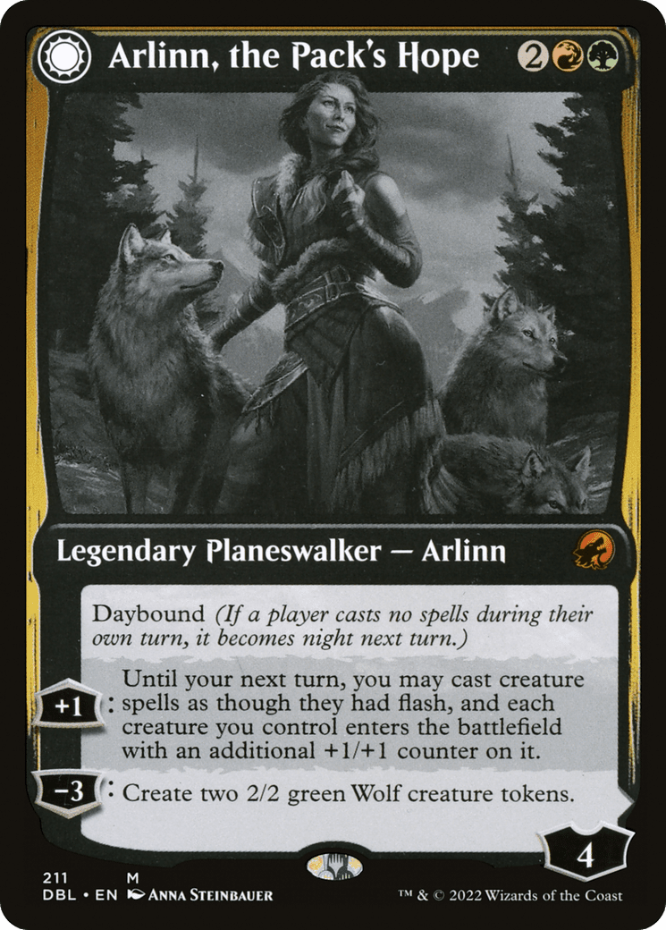Arlinn, the Pack's Hope // Arlinn, the Moon's Fury [Innistrad: Double Feature] Foil