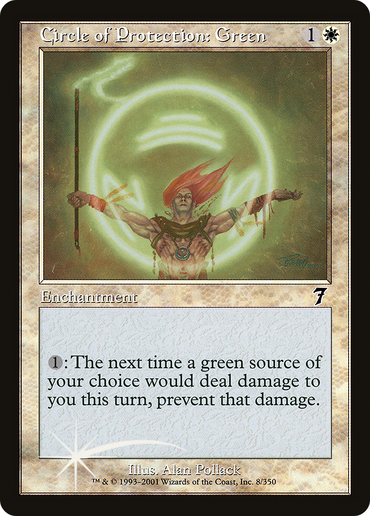 Circle of Protection: Green [Seventh Edition] Foil