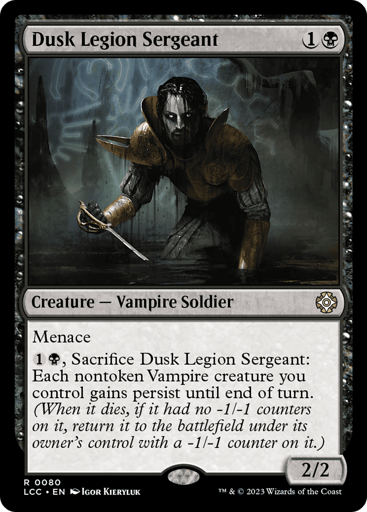 Dusk Legion Sergeant [The Lost Caverns of Ixalan Commander]