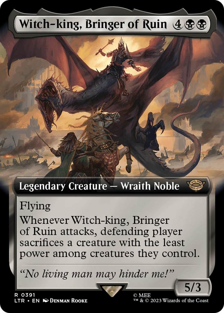 Witch-king, Bringer of Ruin (Extended Alternate Art) [The Lord of the Rings: Tales of Middle-Earth] Foil