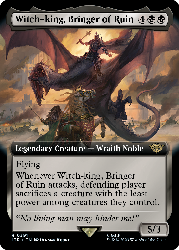 Witch-king, Bringer of Ruin (Extended Alternate Art) [The Lord of the Rings: Tales of Middle-Earth] Foil