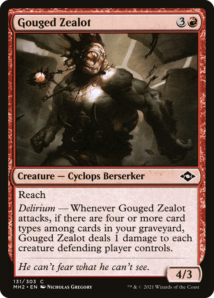 Gouged Zealot [Modern Horizons 2] Foil