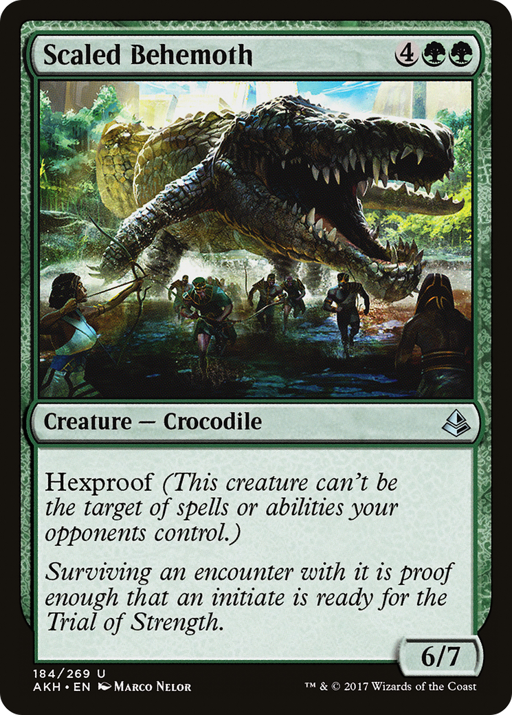 Scaled Behemoth [Amonkhet] Foil