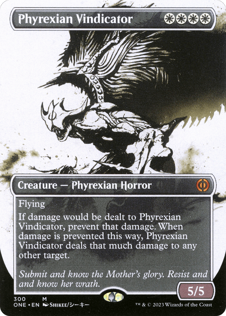 Phyrexian Vindicator (Borderless Ichor) [Phyrexia: All Will Be One] Foil