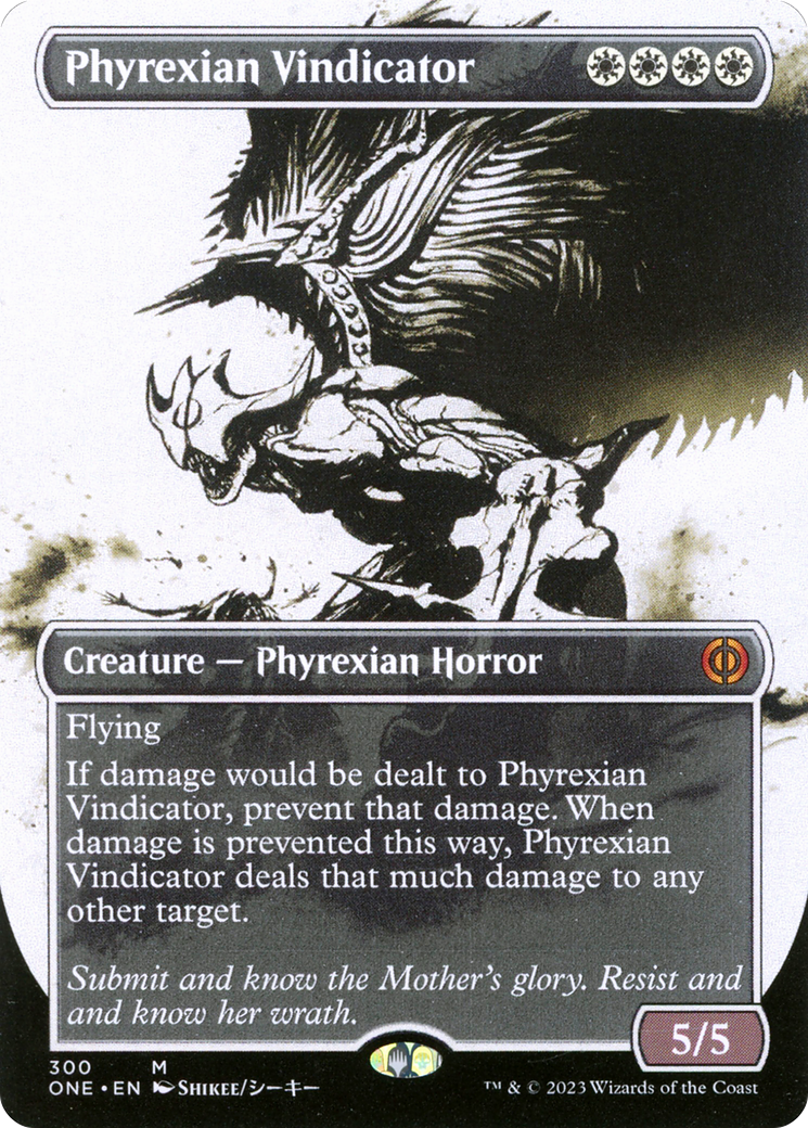 Phyrexian Vindicator (Borderless Ichor) [Phyrexia: All Will Be One] Foil