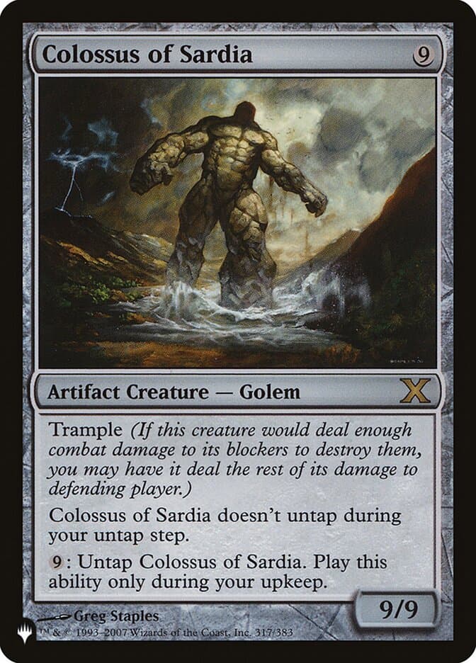 Colossus of Sardia |  (10E-317) [The List]