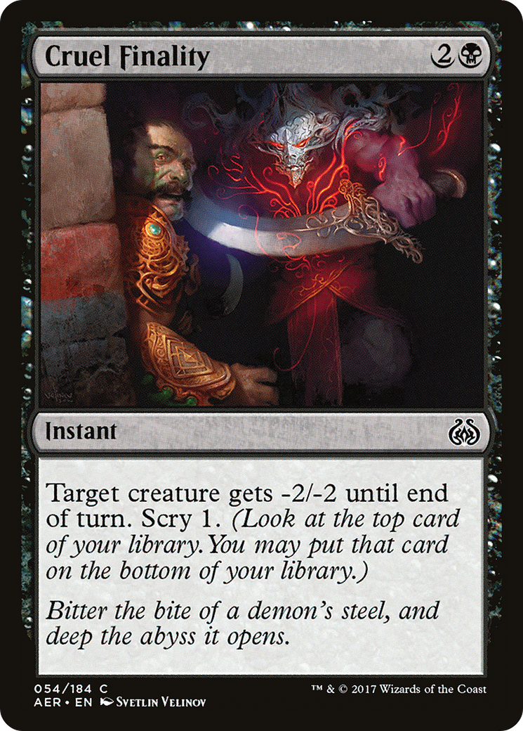 Cruel Finality [Aether Revolt] Foil