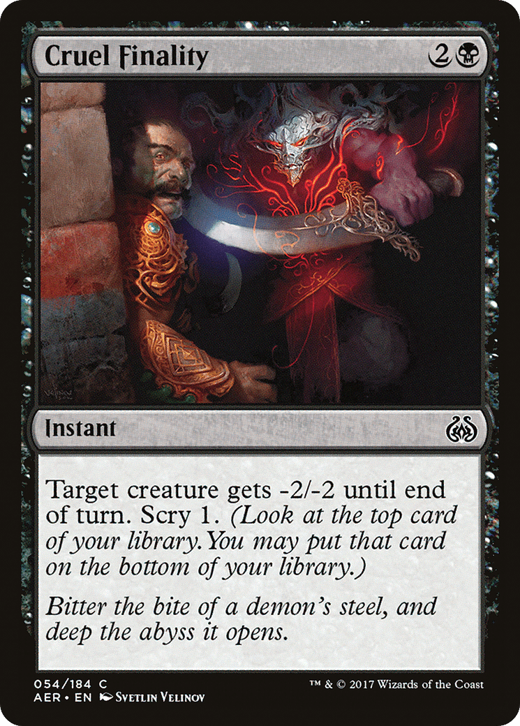 Cruel Finality [Aether Revolt] Foil