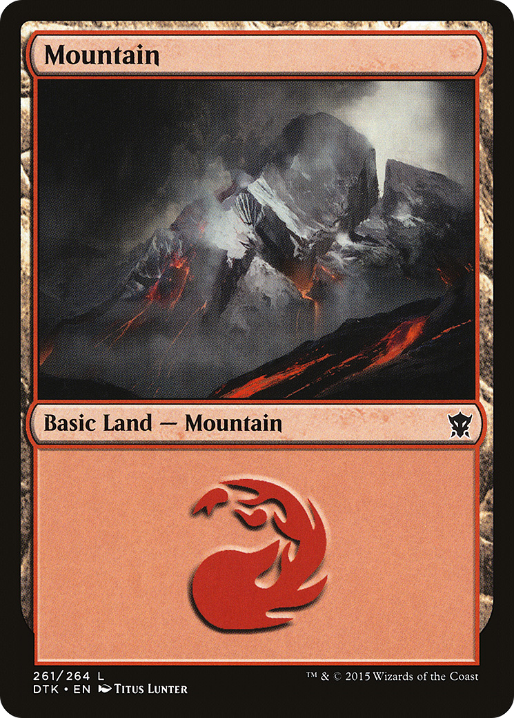 Mountain (261) [Dragons of Tarkir] Foil