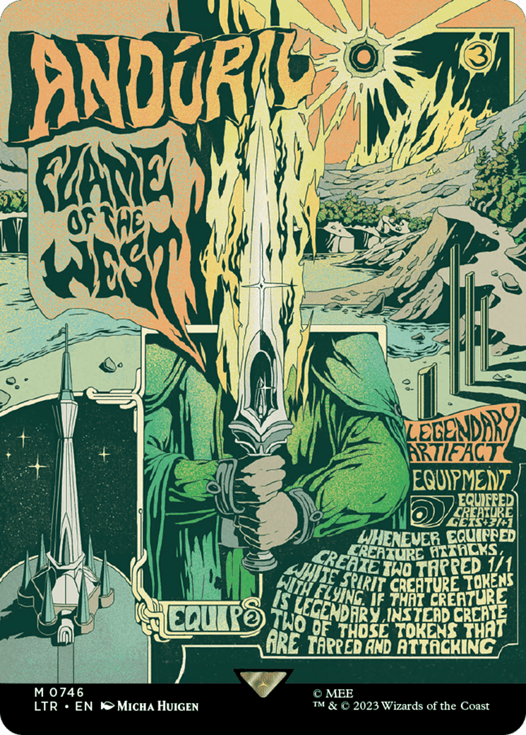 Anduril, Flame of the West (Borderless Poster) [The Lord of the Rings: Tales of Middle-Earth] Foil