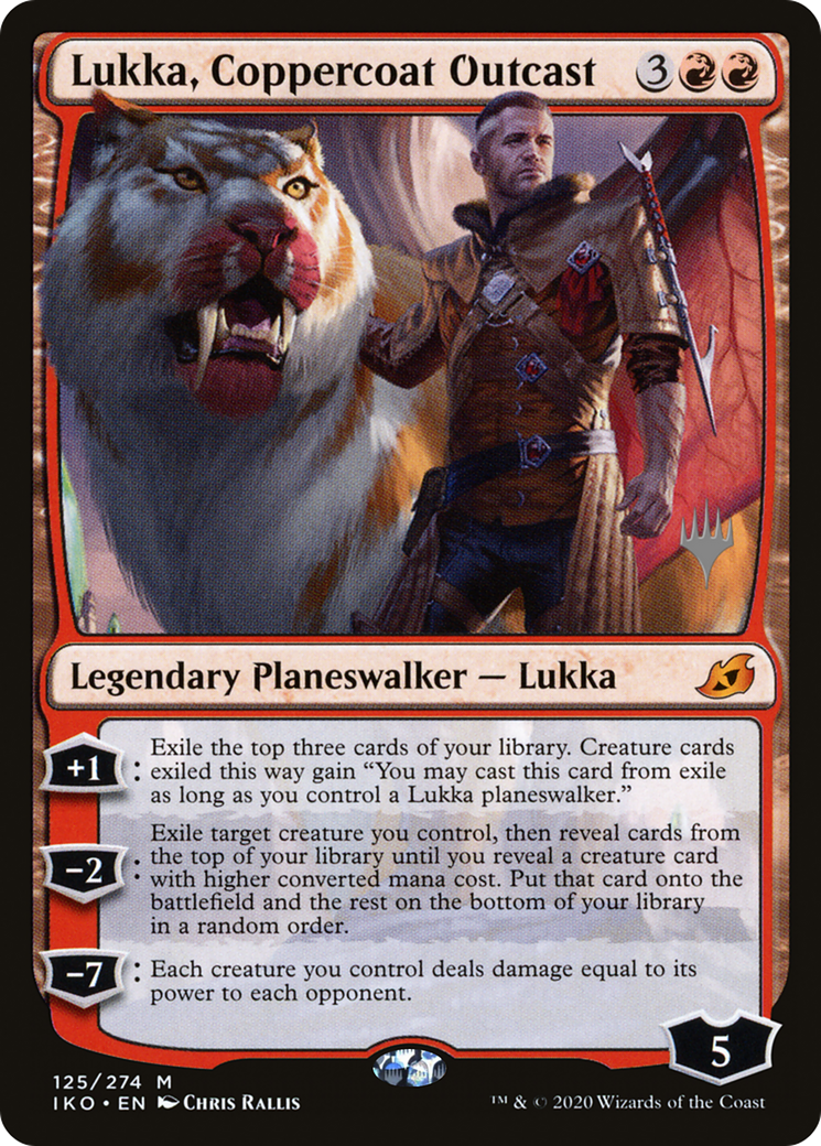 Lukka, Coppercoat Outcast (Promo Pack) [Ikoria: Lair of Behemoths Promos] Foil