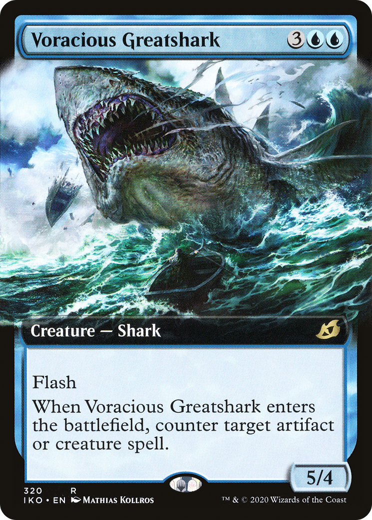 Voracious Greatshark (Extended Art) [Ikoria: Lair of Behemoths] Foil