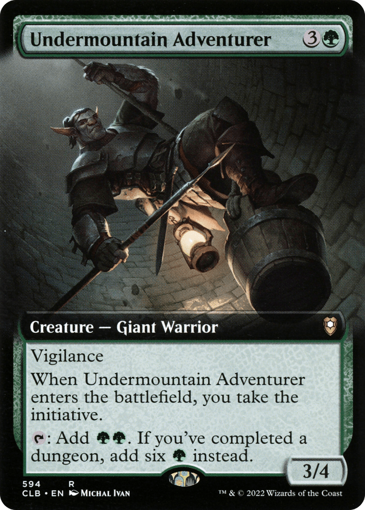 Undermountain Adventurer (Extended Art) [Commander Legends: Battle for Baldur's Gate] Foil