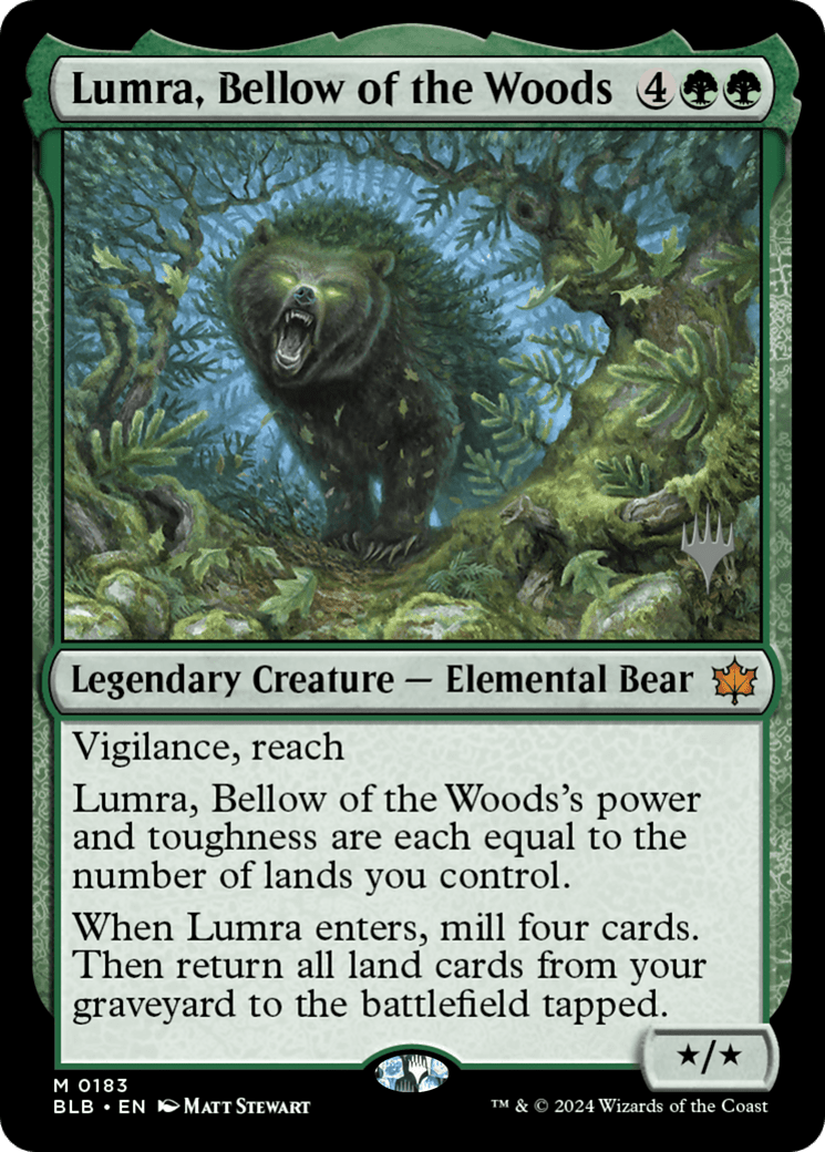 Lumra, Bellow of the Woods (Promo Pack) [Bloomburrow Promos] Foil