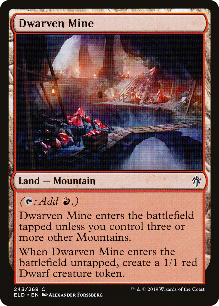 Dwarven Mine [Throne of Eldraine] Foil
