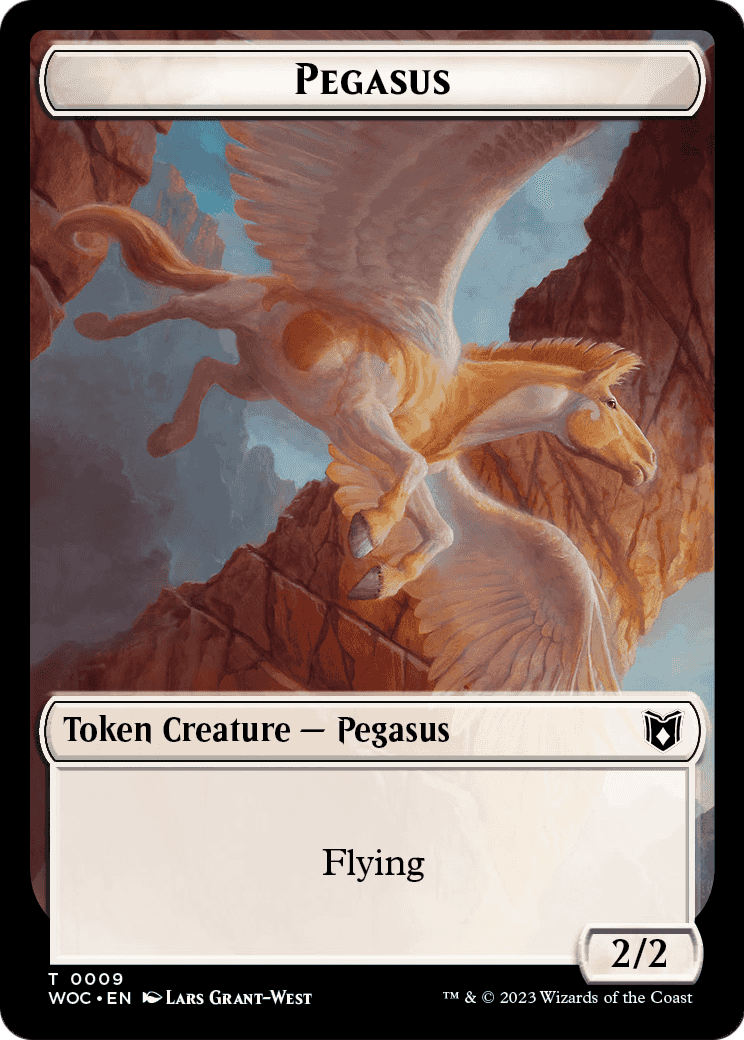 Pegasus (TWOC-009) - Wilds of Eldraine Commander Tokens Foil