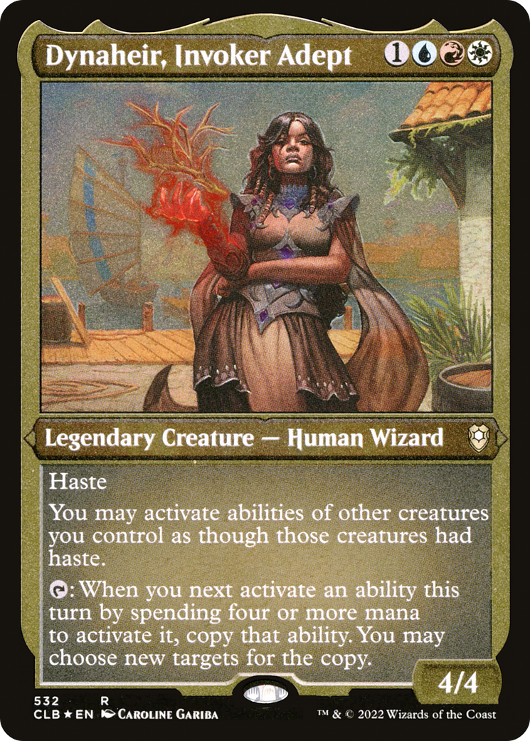 Dynaheir, Invoker Adept (Foil Etched) |  Foil (532) [Commander Legends: Battle for Baldur's Gate]