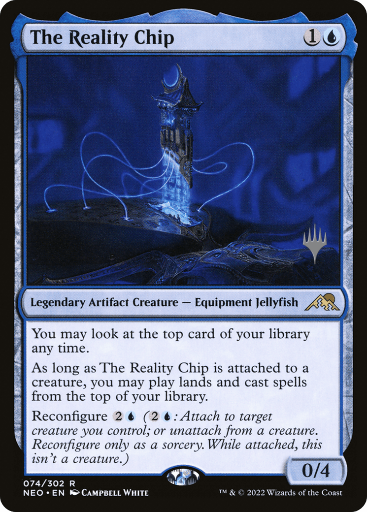 The Reality Chip (Promo Pack) [Kamigawa: Neon Dynasty Promos] Foil