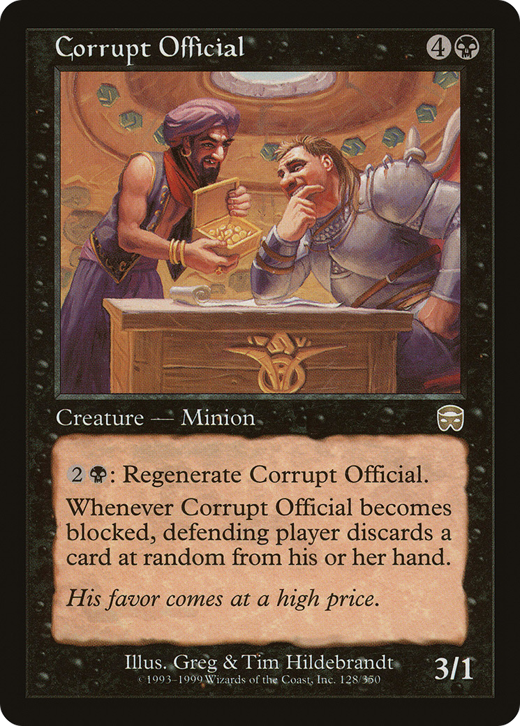 Corrupt Official [Mercadian Masques] Foil