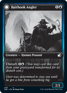 Baithook Angler // Hook-Haunt Drifter [Innistrad: Double Feature] Foil