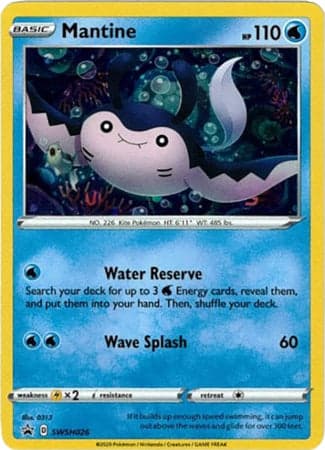 Mantine SWSH026/307 - SWSH Sword & Shield Promo Cards Holofoil
