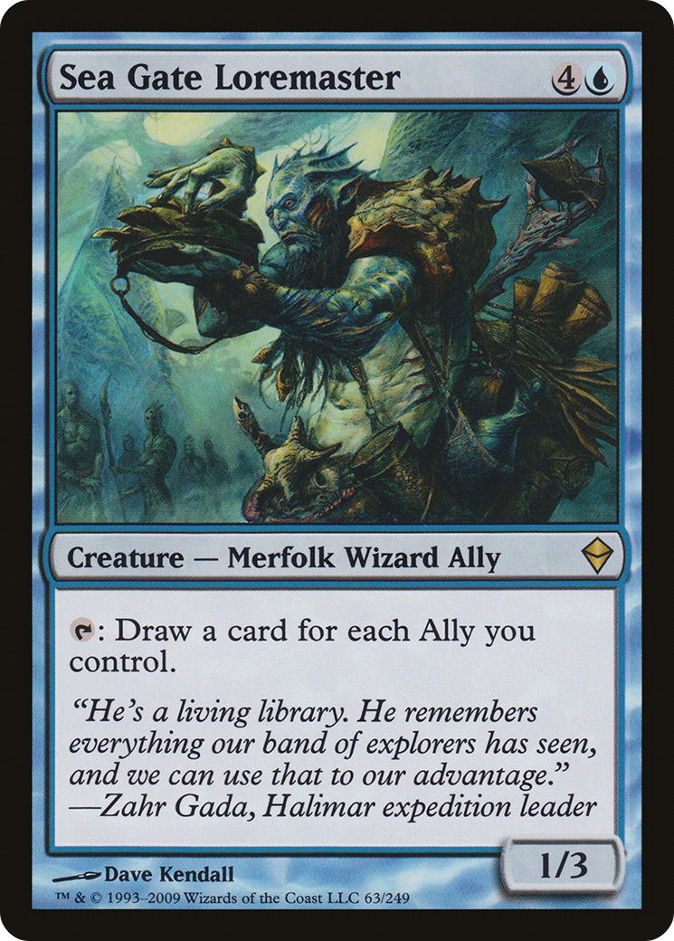 Sea Gate Loremaster [Zendikar] Foil