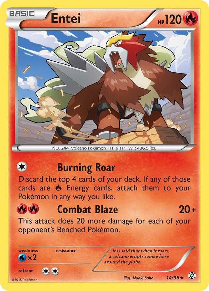 Entei 14/98 (XY - Ancient Origins) 