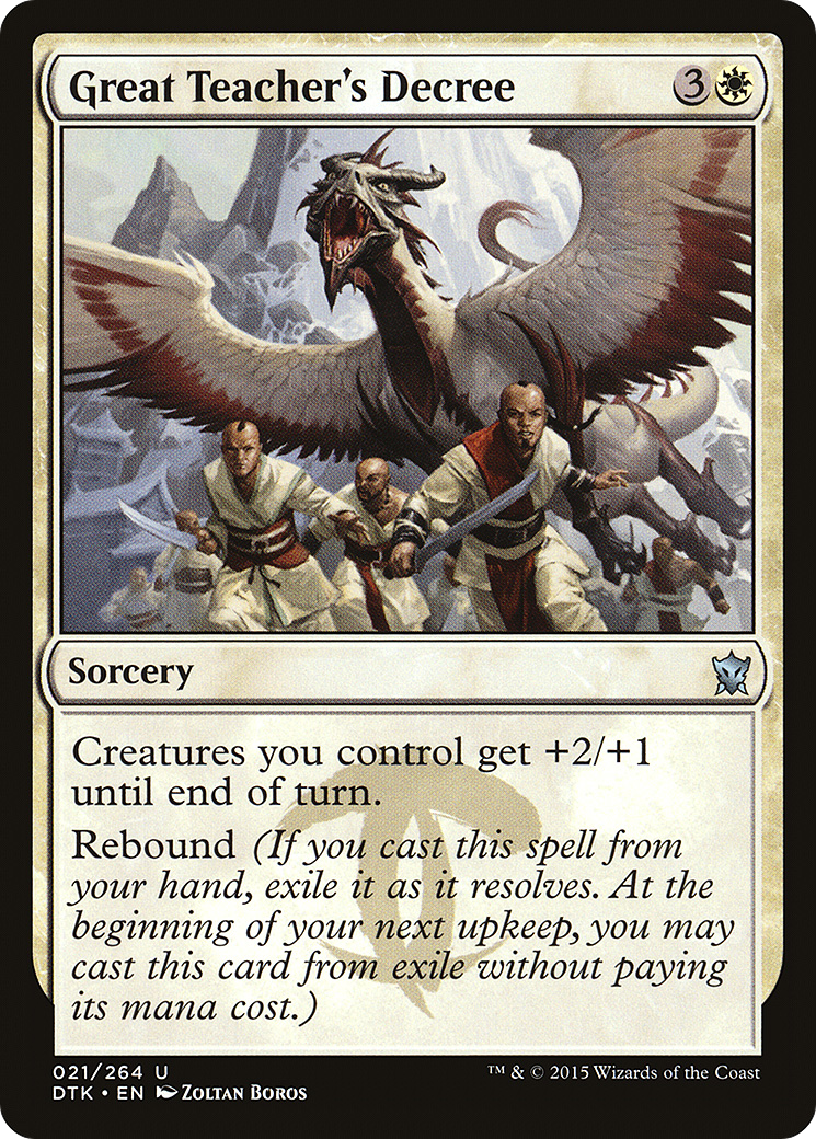 Great Teacher's Decree [Dragons of Tarkir] Foil