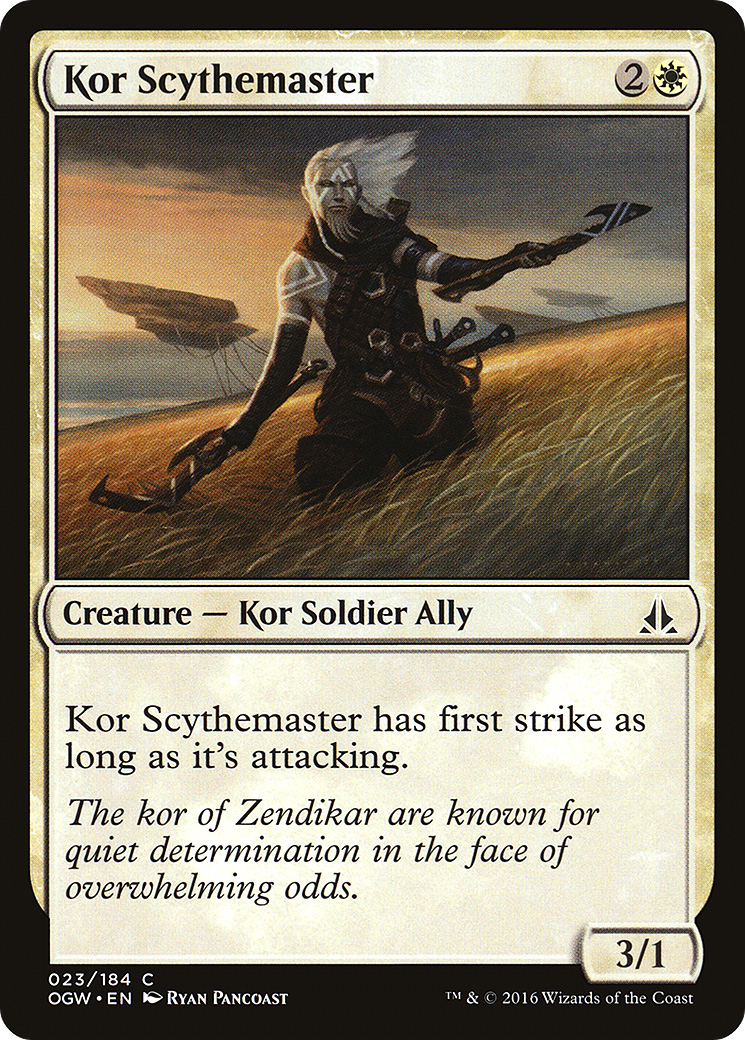 Kor Scythemaster [Oath of the Gatewatch] Foil
